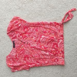 Coral Apt 9 blouse with side tie